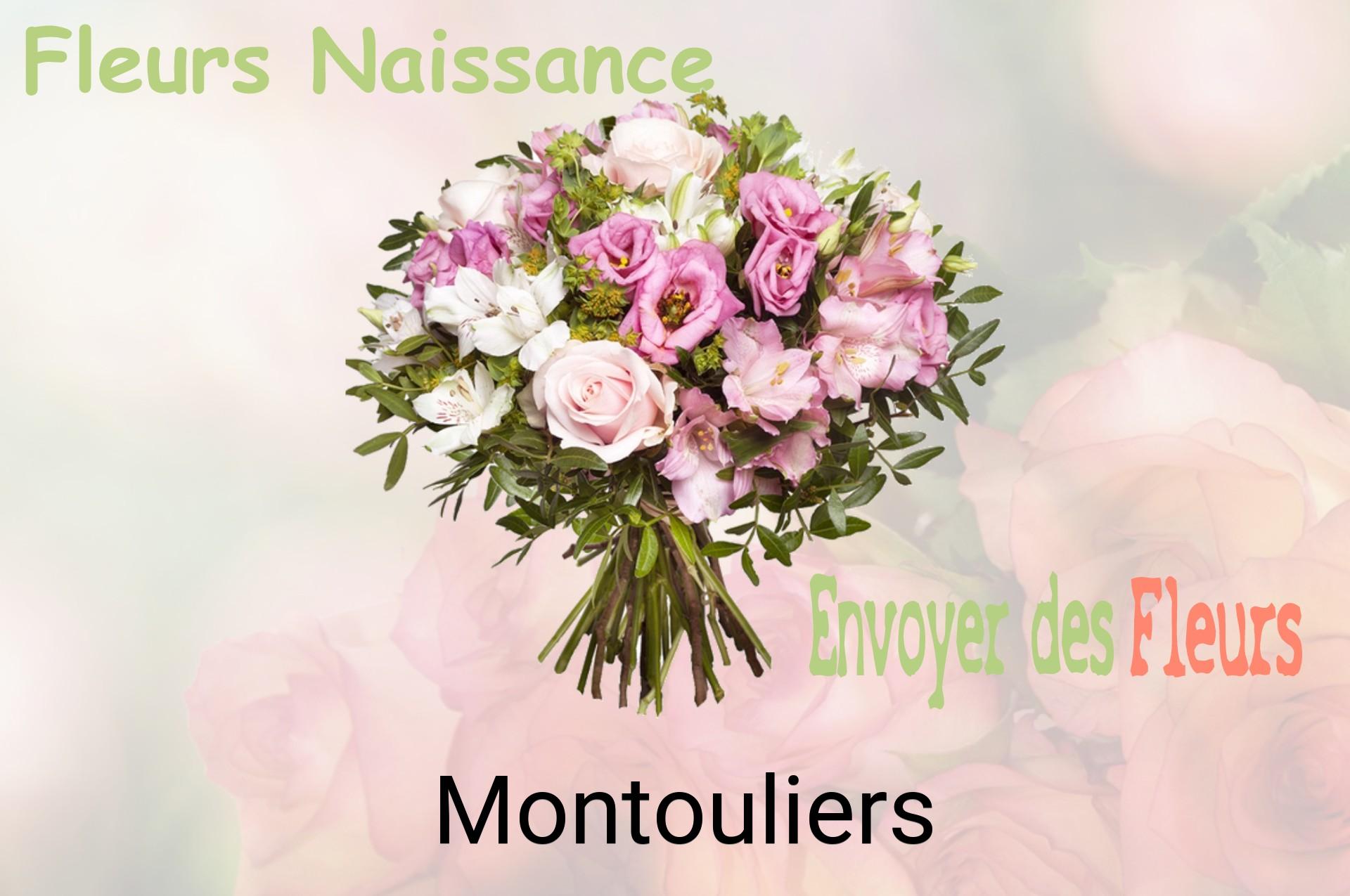 Bouquet de fleurs de naissance livré à Montouliers